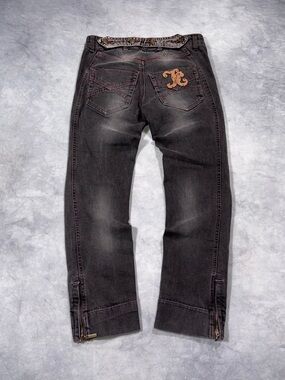 JUST CAVALLI Y2K Archive Grunge Punk 2005 Low Waist Jeans